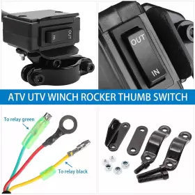 Atv-utv-truck KANSMART Winch Switch Warn Badlands Champ Rzr #3