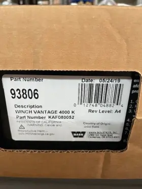 93806 KAWASAKI Warn Winch 4000 #2