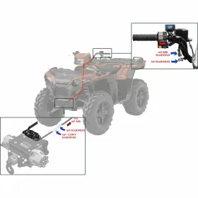 748252662897 KFI Ap Harness Winch Kit Polaris Assault #2