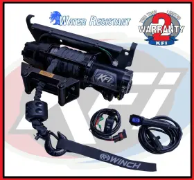10-0222 KFI PRODUCTS Plug Play Winch Synthetic Rope Remote
