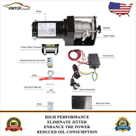 KT11657502G KINTOP COILPARTS Electric Recovery Winch Steel #2