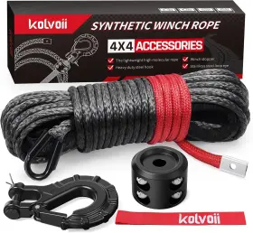 US-K013 KOLVOII Synthetic Winch Rope Hook Kit