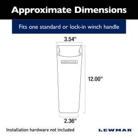 743683225192 LEWMAR Winch Handle Pocket Draining #2