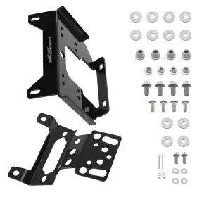Maxpeedingrods 6yrie8 Front Steel Winch Mount For Polaris Rzr Xp 1000 Fox/le 2014-2023 Black