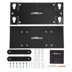 Maxpeedingrods 7sdjag Winch Mounting Bracket Kit For Trailer Floor Structural Steel Cross Bars
