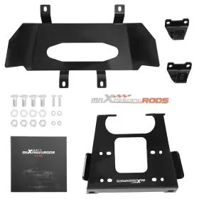 D5M19Q MAXPEEDINGRODS Steel Utv Winch Mounting Bracket Xp Rzr