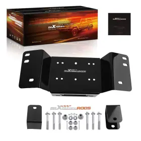QMB6WR MAXPEEDINGRODS Steel Winch Mount Plate Coated 700