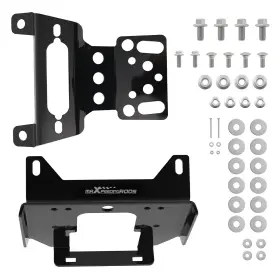 Maxpeedingrods Theaw7 Front Winch Plate For Polaris Rzr 900 Eps/s 1000 Eps 2015-2026 Black Steel