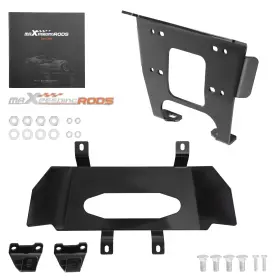 UBV793 MAXPEEDINGRODS Steel Utv Winch Mounting Bracket Xp Rzr
