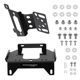 V5V14B MAXPEEDINGRODS Front Winch Plate Steel Rzr Eps 900