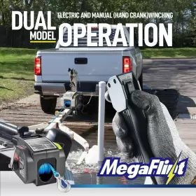 661708426754 MEGAFLINT Trailer Winch Reversible Electric Up #3