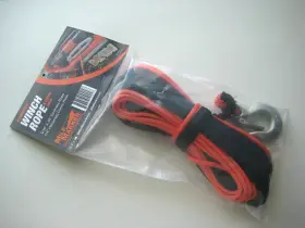 758626192028 MILE MARKER Synthetic Winch Rope Clevis Hook