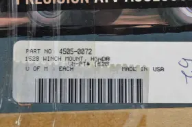 4505-0072 MOOSE RACING Winch Mount Nos Kit Honda #3