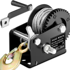 HW-800 MOTOVECOR Winch Crank Strap Gear Feet Steel