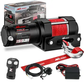 3500LB NILIGHT Atv Electric Winch Synthetic Rope Wireless