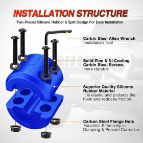 933B NILIGHT Winch Stopper Atv Utv Cable Hook Suv #3