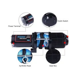 116582-562 OCPTY Utv Atv Winch Electric Synthetic Rope Rzr #2