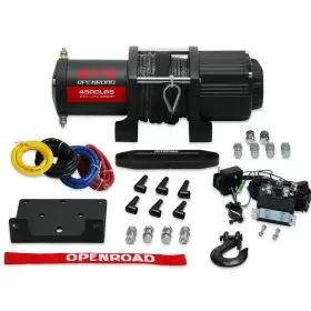4500S-GN OPENROAD Electric Winch Trailer Synthetic Rope Road #2