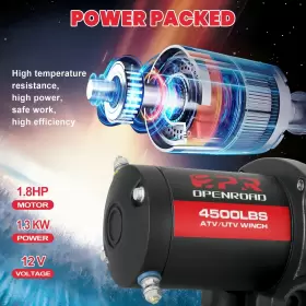 PP2PL170002US OPENROAD Atv Utv Winch Towing Electric Road #2