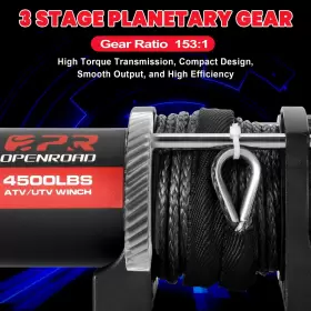 PP2PL170002US OPENROAD Atv Utv Winch Towing Electric Road #3
