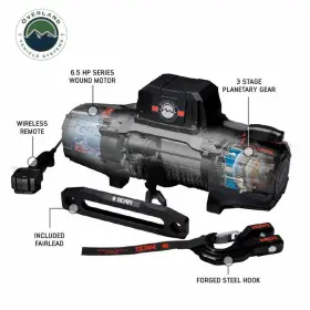 19099901 OVERLAND VEHICLE SYSTEMS Ovs Scar Winch Synthetic #3
