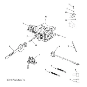 1018438 POLARIS Weld Winch Mount Xpatv 800 500 570 850 550 #2