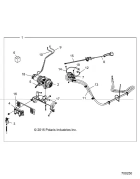 2204630 POLARIS Winch Bottom Spool #2