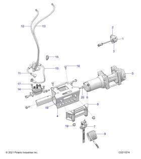 2411848 POLARIS Fairlead Roller Wench