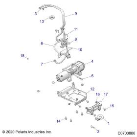 2637313 POLARIS Winch #2
