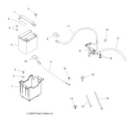5413458 POLARIS Battery Cable Boot