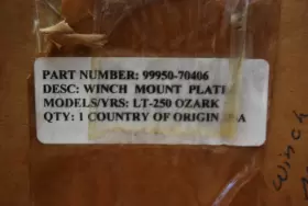 99950-70406 POLARIS Winch Mount Plate Ozark