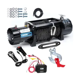 EWR13000 PROFLINE Electric Winch Atv Synthetic Rope Hook