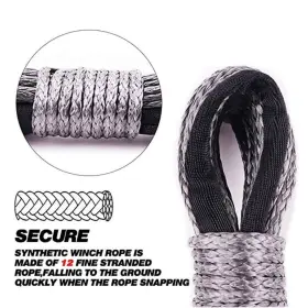 077063816473 QH WURONG Synthetic Winch Rope Atvs #3