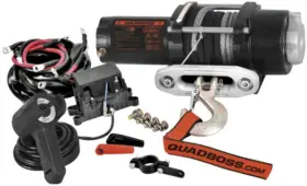 60-8703 QUADBOSS Atv Electric Winch Synthetic Rope 3500