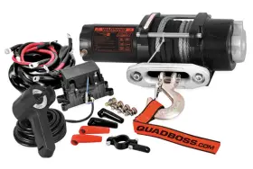 608701 QUADBOSS Winch Dyneema Synthetic Rope Atv Utv 500
