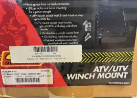 608718 QUADBOSS Atv Utv Winch Mount Honda Rubicon Foreman