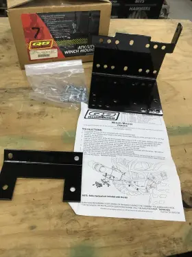 608751 QUADBOSS Bruin Winch Mount Plate Warn 350 400 450