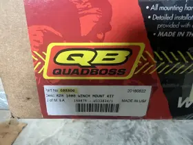 608800 QUADBOSS Winch Mount Bracket Kit Rzr Xp Eps 1000 Quad #3