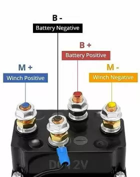 795973609434 QWORK Wireless Winch Remote Control Solenoid Kit #3
