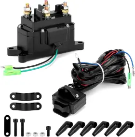 WD-15673 QWORK Winch Solenoid Relay Contactor Atv Utv
