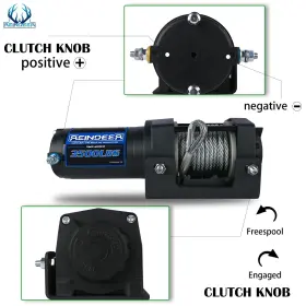 731173882727 REINDEER Winch Electric Atv Utv Kit 3500 #2