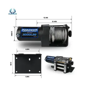 731173882758 REINDEER Winch Electric Atv Utv Kit 3000 #2