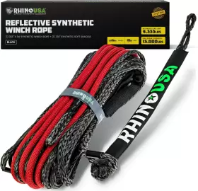 689854214629 RHINO USA Synthetic Winch Line Shackle Jeep