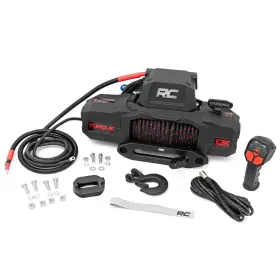 TS13000S ROUGH COUNTRY Pro Synthetic Rope Winch Remote