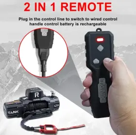 TANK-13500 RUGCEL WINCH Waterproof Electric Synthetic Rope #3