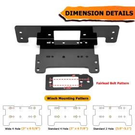 80106028 SI Steel Winch Mounting Bracket Rocker Switch Kit Sx #3