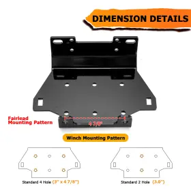80106029 SI Winch Mount Plate Rocker Switch Kit 700 550 #2