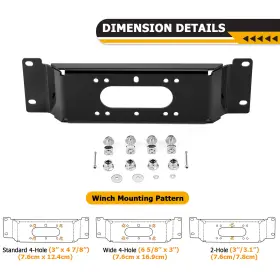 80106040 SI Steel Winch Mount Pro Xd Sp 570 Polaris Ranger #3
