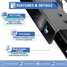 80106041 SI Drill Winch Mounting Plate Rzr Xp 1000 Polaris #2