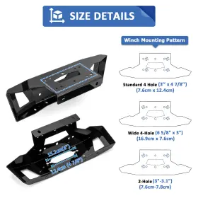 80106041 SI Drill Winch Mounting Plate Rzr Xp 1000 Polaris #3